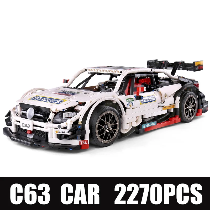 MOULD KING 13075 MOC-6687 6688 1:10 C63 Racing Cars Model High-Tech AMGed Car Toys Building Blocks Bricks Kids Christmas Gifts | Игрушки и
