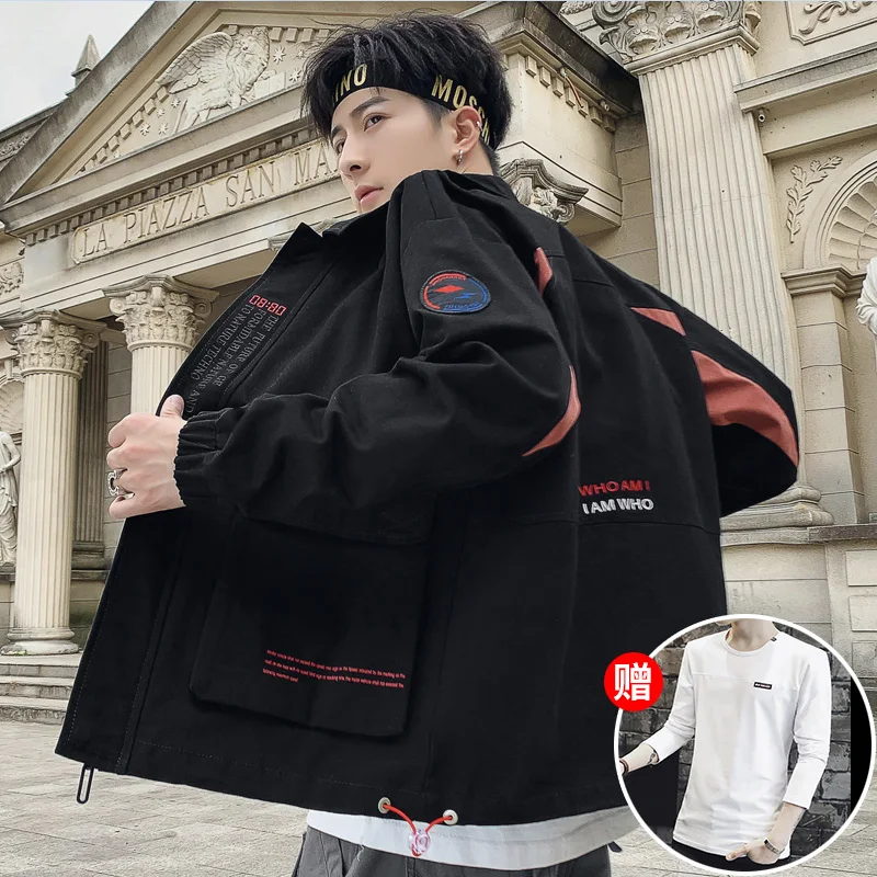 Белая мужская мотоциклетная куртка, осенняя мужская одежда, Campera Hombre Invierno Coupe Vent Homme, уличная одежда, новинка, GG50dy - Цвет: 14