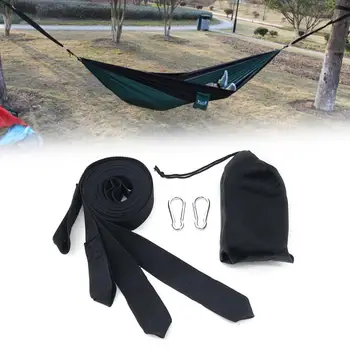 

Hammock Hanging With Tree With Nylon Rope Outdoor Camping Metal Buckle Hanging Bed Hunting Swing Sleeping