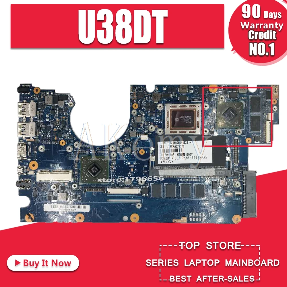 U38DT-A8-5545 CPU-2G ram материнская плата для For Asus U38D U38DT ноутбук | Компьютеры и офис