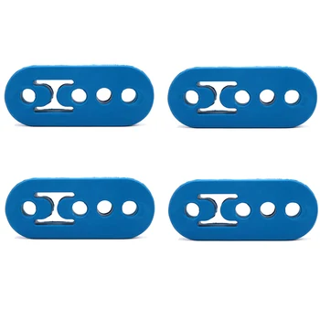 

4pcs PU Car Exhaust Pipe 4 Holes Rubber Mount Brackets Hanger Grommet Insulator