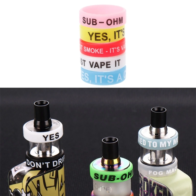 5 шт силиконовых колец противоскользящие полосы для Vape Tank Mods электронная