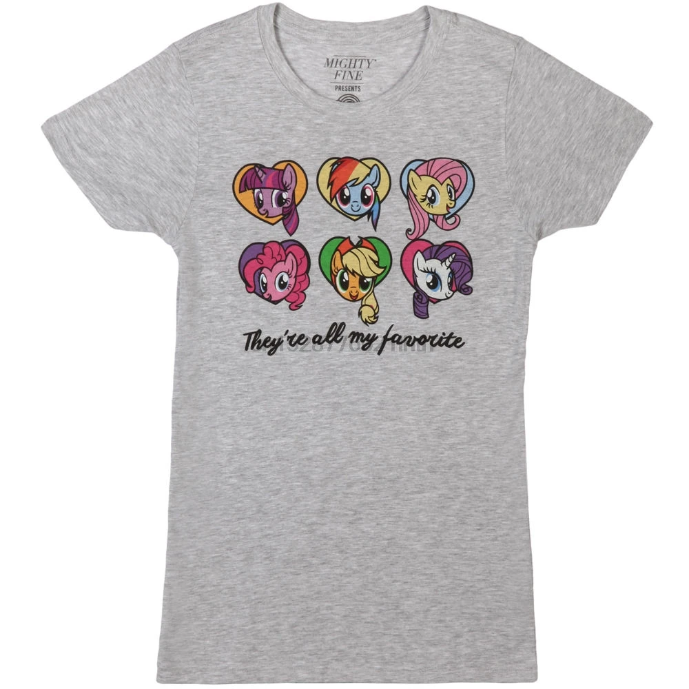 My Little Shirt - Favorite Ponies men Junior Fashion T-Shirt Brand Clothing Cute T Shirts Funny Streetwear Cotton |
