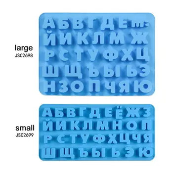 

Russian Alphabet 3d Silicone Chocolate Mold Letters Cake Decorating Tools Tray Fondant Molds Jelly Cookies Baking Mould Kitchen