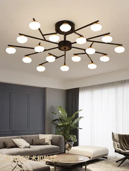 

Nordic Lamp Modern Simple Living Room Dining Room Bedroom Ceiling Lamp Led Creative Personality Atmospheric Molecule Decorative