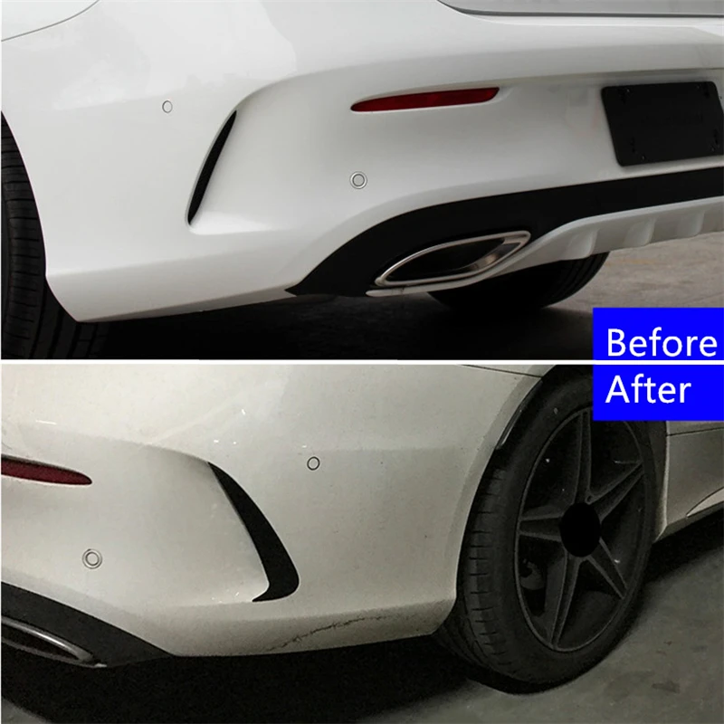 Car Spoiler Accessories Rear Bumper Spoiler Canard Decoration Cover Trim For Mercedes Benz C Coupe C205 2015-