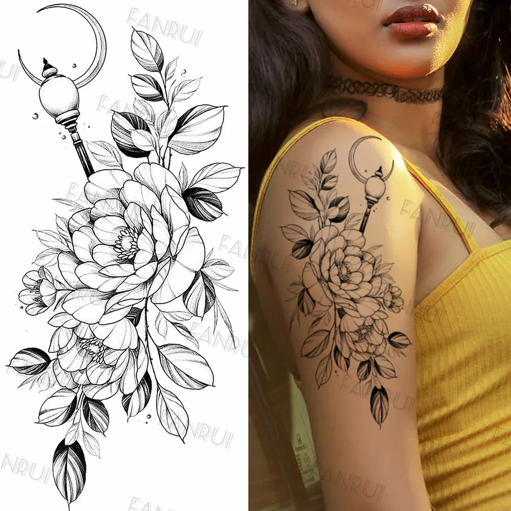 Mandala Flower Temporary Tattoos For Women Girls Henna Tatoos Paper Fake Jewelry String Snake Flower Tattoo For Party sexy,tattoo sticker,temporary tattoos,tattoo stencil