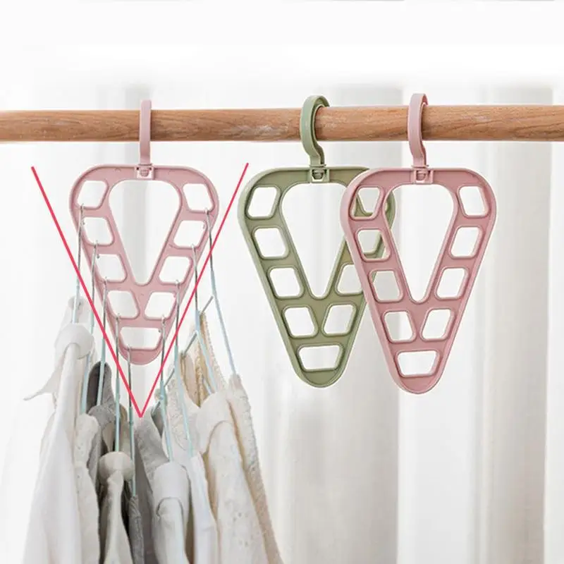 

New Magic Multi-port Support Circle Clothes Hanger Drying Rack Multifunction Plastic hangers for clothes Home accessories