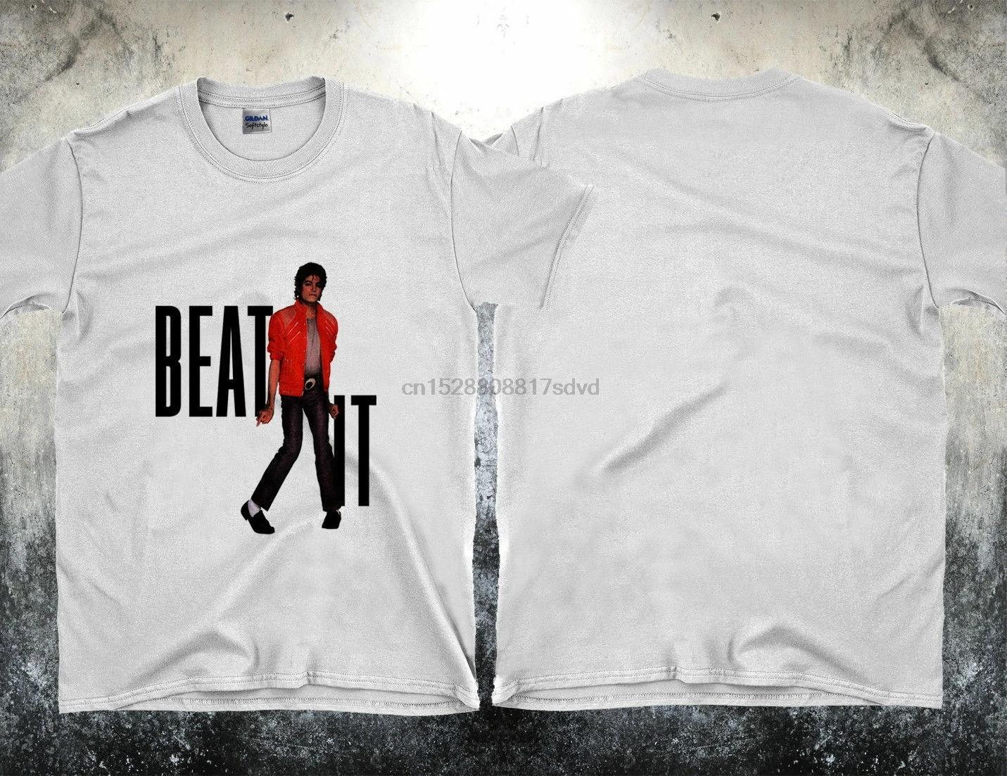 Винтаж 1984 Майкл Джексон Beat It Триллер футболка King Перепечатка Размеры от S до XXL