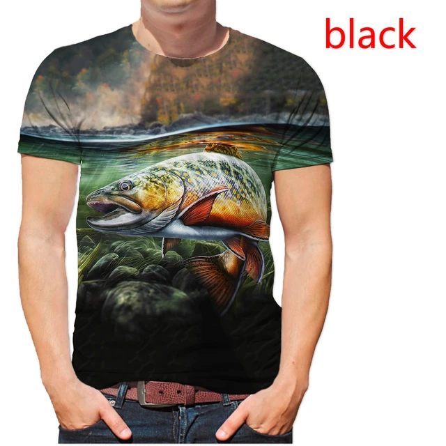 Men T Shirts Brown Rainbow Trout Triad Funny Fishing Fly Fishing Tees  Clothes Cotton Printed T-Shirt - AliExpress