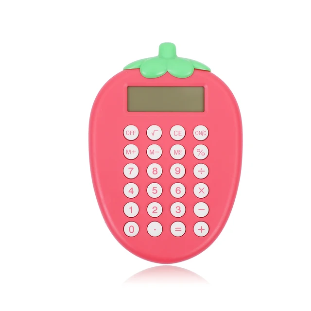 Jianwu Calculadora De 8 Dígitos, Calculadora Eletrônica De Desenho Animado Fofa De Morango, Ferramenta De Contabilidade Para Estudantes - AliExpress