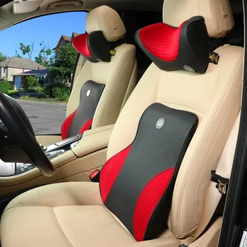 

Car Travel Neck Pillow Lumbar Support Pillow Car Cushion Low Back Pain Pillow Spondylosis Driving Pad Memory Foam Seat Cushion