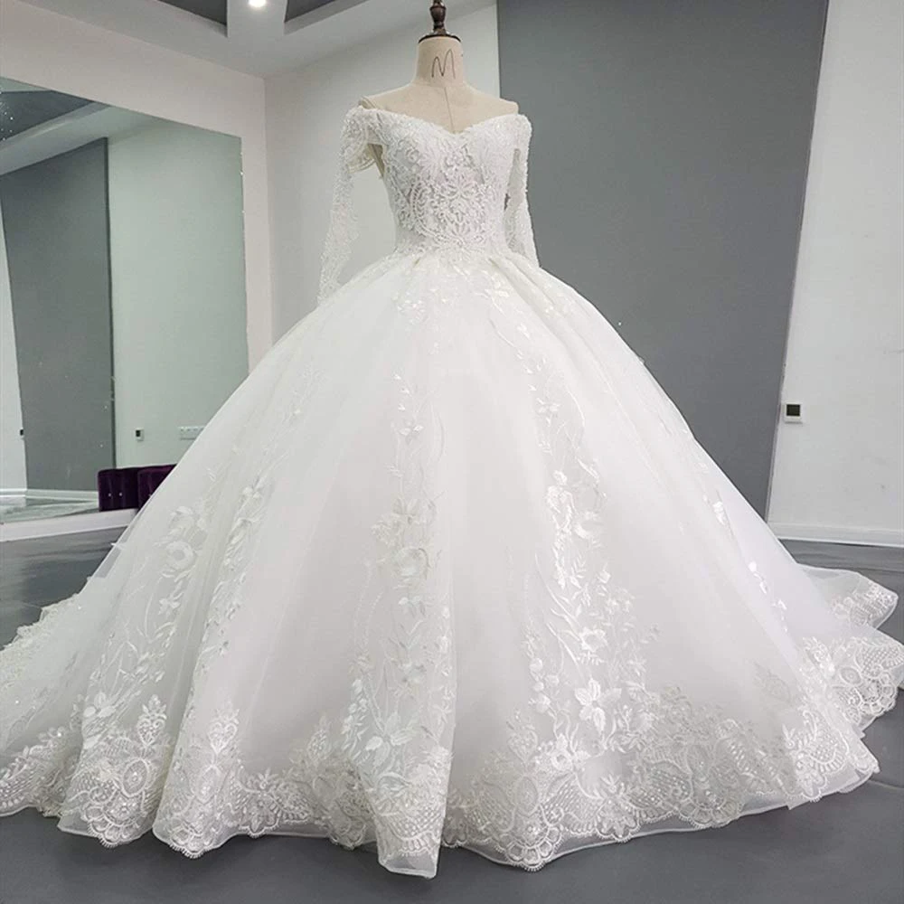 Robe De Mariage Femme женское камуфляжное свадебное платье с бисером размера плюс роскошное милое Кружевное Свадебное бальное платье