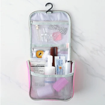 

Travel Cosmetic Bag Portable Waterproof cosmetic Bag Hanging Wash Bag Travel Portable Toiletry Makeup Organizer Bathroom Neceser