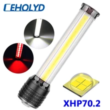 

XHP70.2 Cob Built in 4* 18650 Battery Led Flashlight Usb Rechargeable Powerful Rechargeable Powerbank Zoomable Torch for Camping