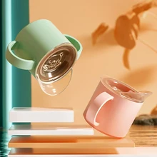 Gobelet à boire pour bébé, tasse d'alimentation pour enfants, les tout petits apprennent à boire du lait, tasse d'entraînement résistante aux gouttes 
