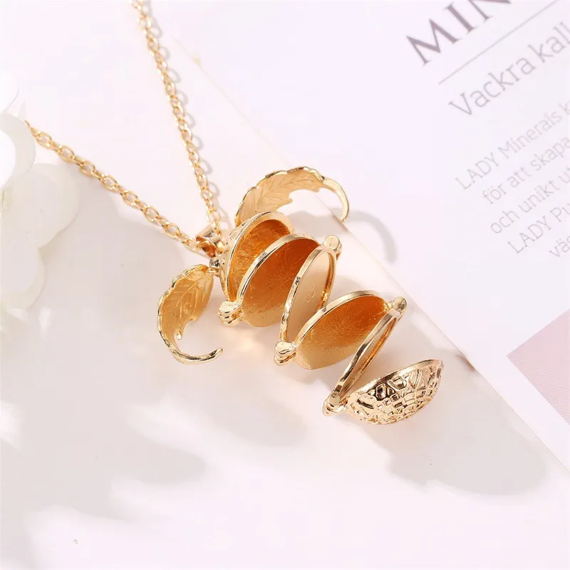 

TTLIFE Vintage Aromatherapy Magic Photo Pendant Memory Floating Locket Necklace Angel Wings Flash Box Fashion Album Box Necklace