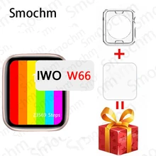 Smochm IWO W66ติดตั้งนาฬิกา Face Series 6 44มม.40มม.Infinite หน้าจอไร้สาย SmartWatch Bluetooth สำหรับ IOS Android
