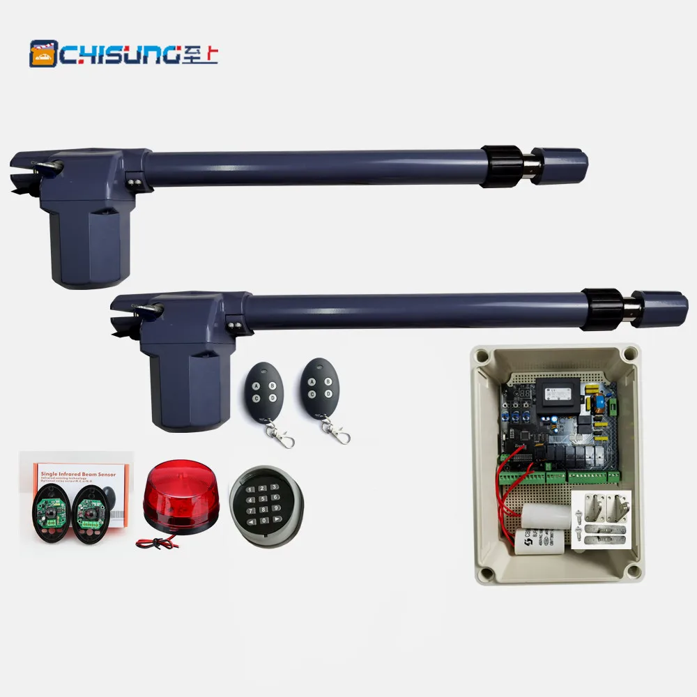 US $164.50 500 Kgs Engine Motor System Automatic Door AC220VAC110V Swing Gate Driver Actuator Perfect Suit Gates Opener