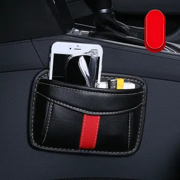 

Accessories Seat Crevice Storage Bag Black+Red Car Organizer Practical
