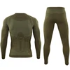 Winter Thermal Underwear Men Long Johns Sets Outdoor Windproof Sports Fitness Clothes Top Quality Military Style Underwear Sets ► Photo 3/6