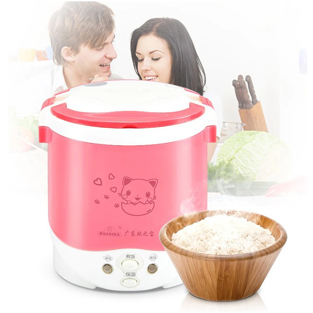 1.6L Mini Electric Rice Cooker 12V 24V For Car And Truck Travel Portable  Soup Pot Cooking Pot 12H Appointment - AliExpress