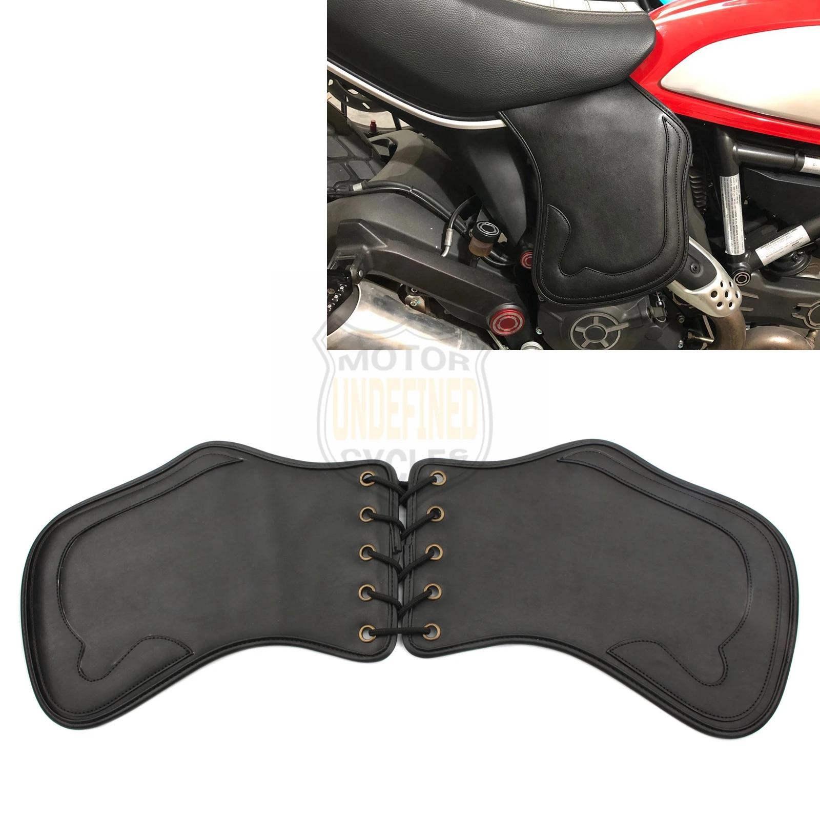 Heat Shield HCmotorku Motorcycle Leather Side Saddle Deflector