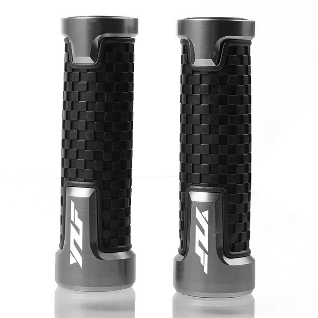 CNC 22MM Motorcycle Handlebar Grips Handle Bar Cap End Plugs For Yamaha YZF R1 YZF R6 YZFR6 YZF R125 YZFR15 R25 YZF R3 YZF R25 gray