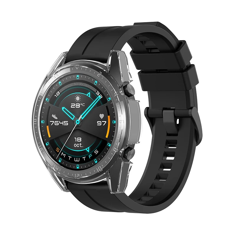 Защитный чехол для huawei GT2 аксессуары для часов TPU чехол для GT 2 46 мм анти шок оболочка TPU Материал
