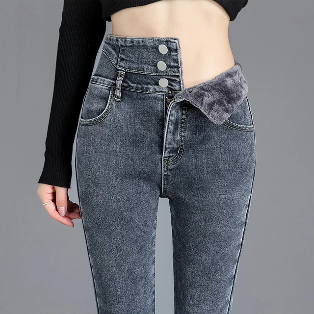 Jeans For Women Warm Jeans|Pants 