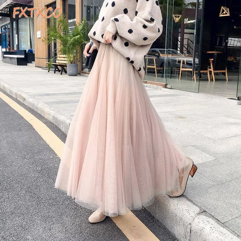 Princess  Tulle Skirt  Women  Expandable Gabonese Pleated Mesh Bubble Skirts Mujer Faldas Saias Mulher Any Color Can Be Made bruno banani made for women 60