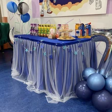 Фатиновые платья-пачки для малышей украшение для праздничного стола юбка для вечерние свадебные дома украшение для банкета Юбка для стола ing для катерть для стола крышка