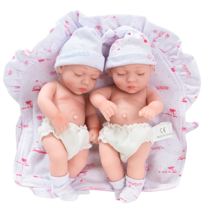 10 дюймов 25 см bebes Reborn мини куклы полный силиконовый винил тело девочка мальчик