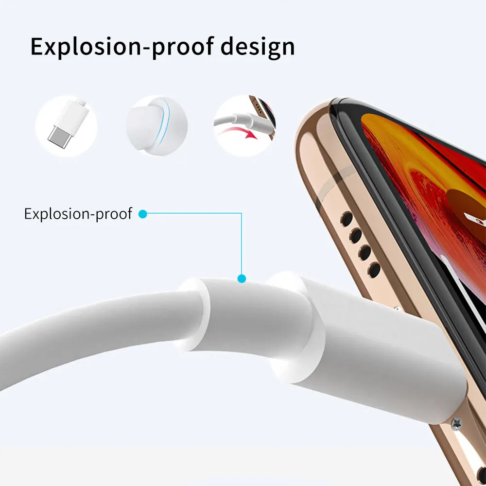 0,25 м 1,2 м 2 м usb type C кабель для освещения для iPhone 11 Pro Max X XS Max XR 7 8 18 Вт PD кабель для быстрой зарядки USB C кабель для передачи данных