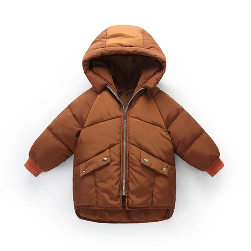 Пальто для маленьких девочек г. Осенне-зимняя куртка для маленьких мальчиков и девочек, куртка теплая верхняя одежда для детей, пальто для малышей, куртка Одежда для новорожденных - Цвет: CAMEL