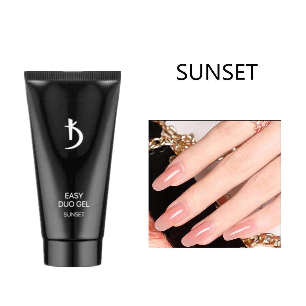 sunset KODI гель Профессиональный поли гель для ногтей УФ-клей фототерапия клей удлиненный клей поли гель стойкий Для ногтей легкий Дуо гель полигель - Цвет: sunset