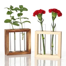 Высокая боросиликатная стеклянная пробирка цветочный горшок гидропонная растительная ваза Террариум контейнер для украшения дома и сада