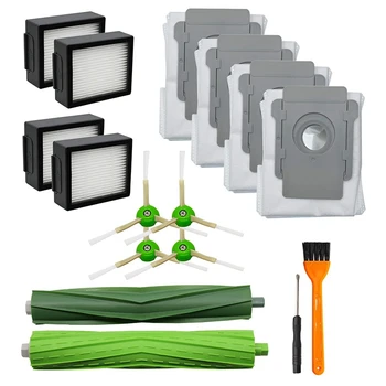 

13 Pack Replacement Parts for IRobot Roomba I7 I7+/I7 Plus E5 E6 Vacuum Cleaner Set,1 Set Multi-Surface Rubber Brushes