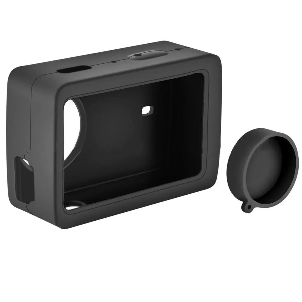 Силиконовый чехол крышка объектива для XIAOMI YI 4K Plus Lite защитный корпус мягкий чехол для XIAOYI 4K Аксессуары для экшн-камеры