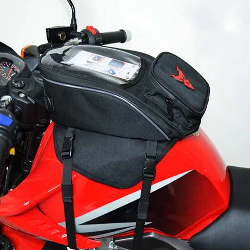 Bolsa multifunción para tanque de motocicleta, bolso magnético de hombro para  Moto, mochila para SILLÍN de bicicleta, color negro|Bolsas de baúles| -  AliExpress