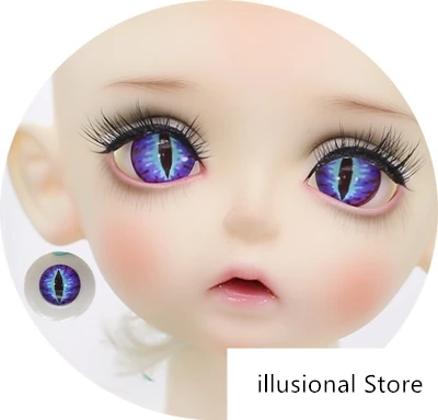 BJD SD кукольный глаз 12mm14mm16mm18mm глаза для кукол BJD куклы игрушки sd кошка глазное яблоко - Цвет: 5