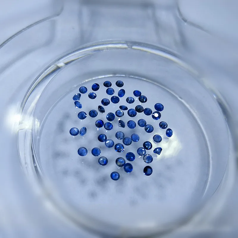 Natural Sapphire Loose Gemstone for Jewelry Making,2.5mmX2.5mm Round Cut,bright and Clean DYI Mian Stone