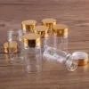 5pcs 25ml 30*60mm Glass bottles with Golden Caps Spice Jars Perfume Bottles Potion bottles Glass vessels for Art Craft 1