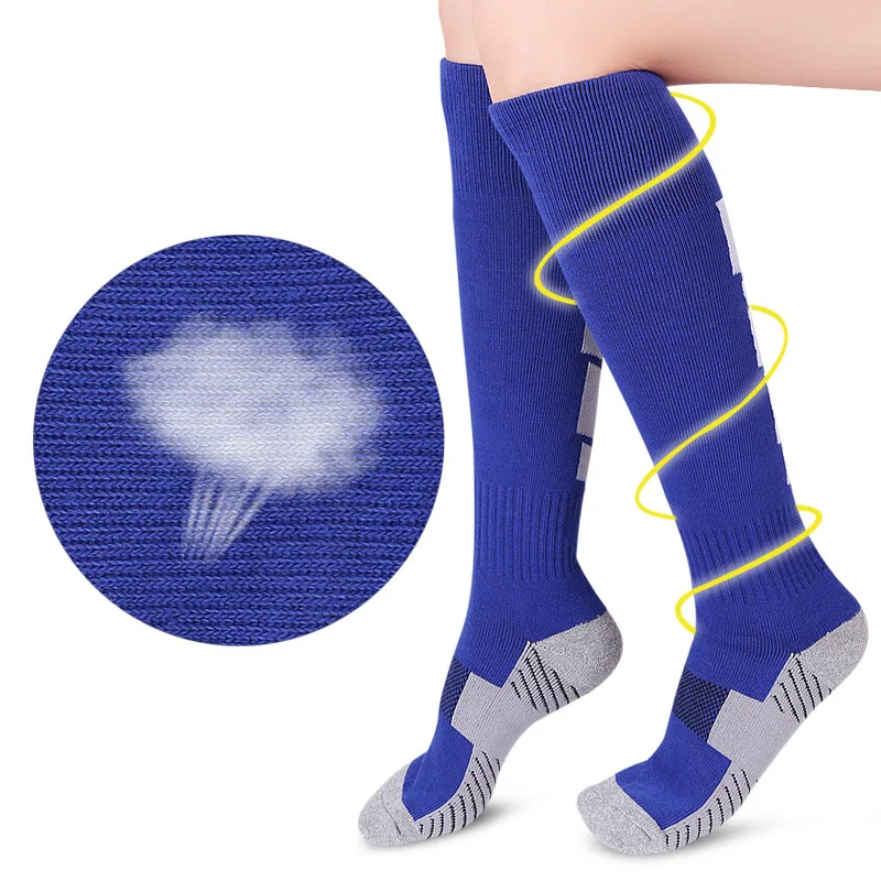 

Men'S Anti Slip Football Socks Male Soccer Sports Running Long Stockings Socks Unisex Casual Non-Slip Wear Breathable Socks