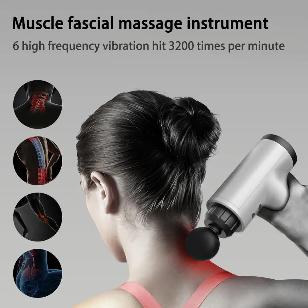 

Tissue Massage Gun Muscle Massager Muscle Pain Management after Training Exercising Body Relaxation Slimming Shaping Pain Relief