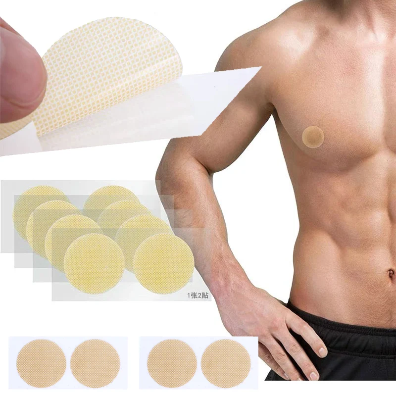 

10Pairs Men Nipple Cover Adhesive Stickers Bra Pad Breast Women Invisible Breast Running Protect The Nipples Chest Stickers