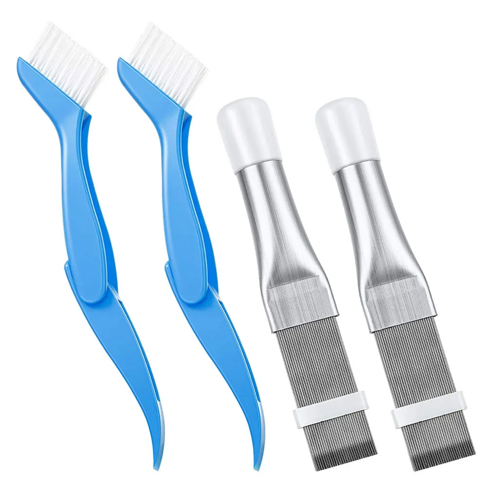 4PCS Air Conditioner Condenser Brush Stainless Steel Blade Fin Cleaner