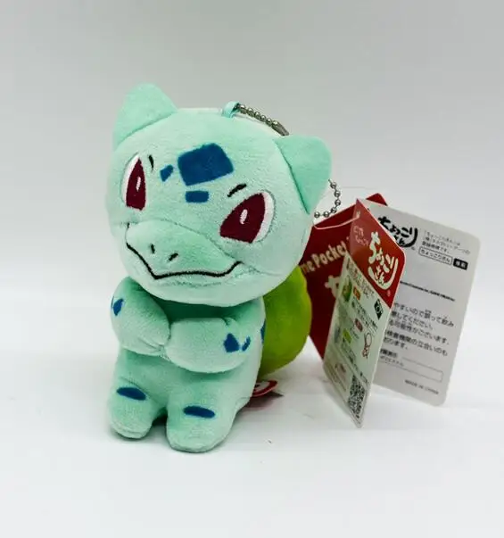 10 шт./лот 12 см аниме мультфильм Пикачу Snorlax чармандер Eevee кулон брелок плюшевая игрушка подарок детям лучший Рождественский подарок игрушки - Цвет: Красный