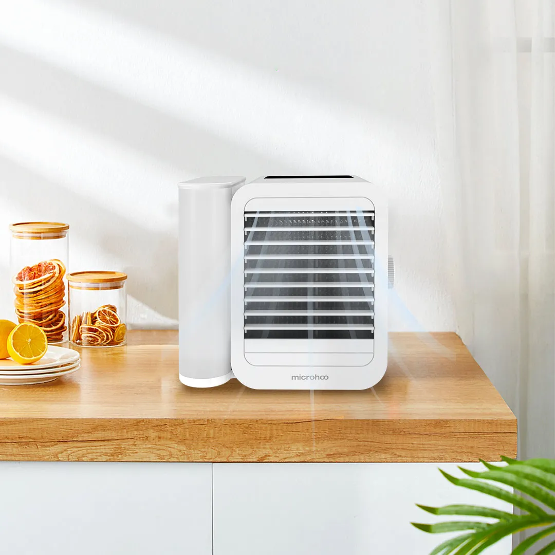  MICROHOO 6W 1000ml Water Capacity Mini Air Conditioner Touch-Screen 99-speed Adjustment Energy Savi