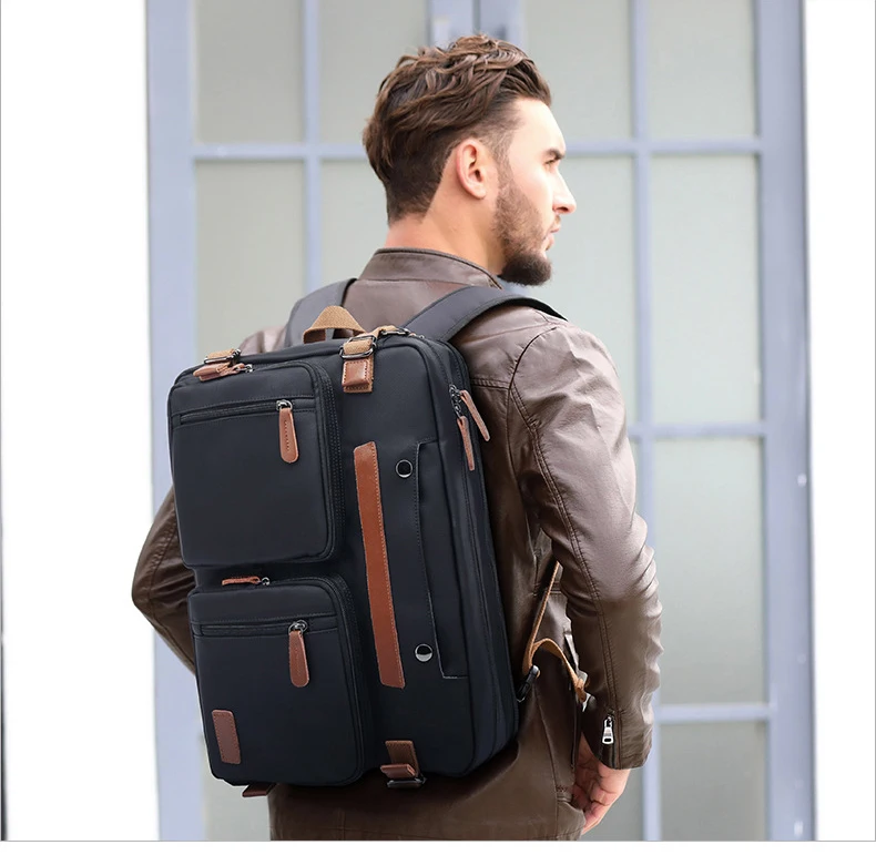 Мужская холщовая рабочая сумка Портфель Дорожная сумка через плечо многофункциональная сумка большая Повседневная деловая сумка для ноутбука с карманом XA284ZC